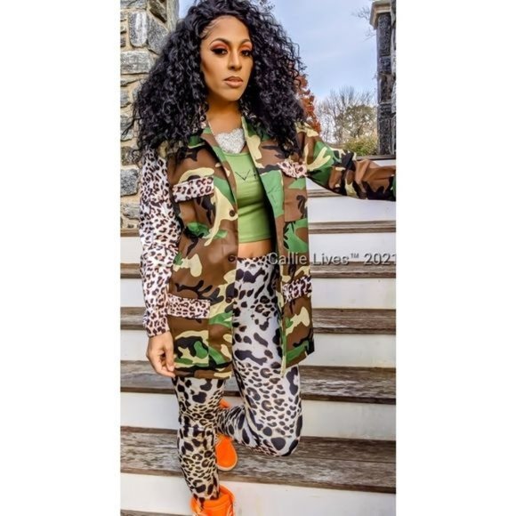 MIZ Camo Happy Color: Camouflage Cheetah Neon Orange Utility BlazeR XL - Picture 3 of 13